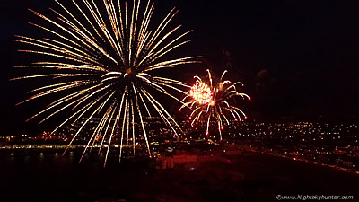 Drone View Porstewart Fireworks Display - May 17th 2019